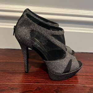 Sparkly Mesh Jessica Simpson Platform Heels